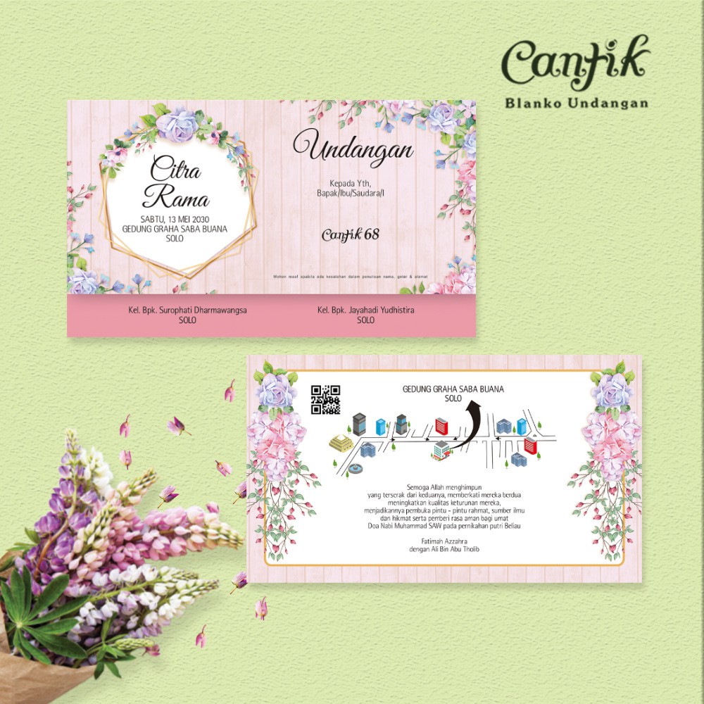 BLANGKO UNDANGAN CANTIK 67~80