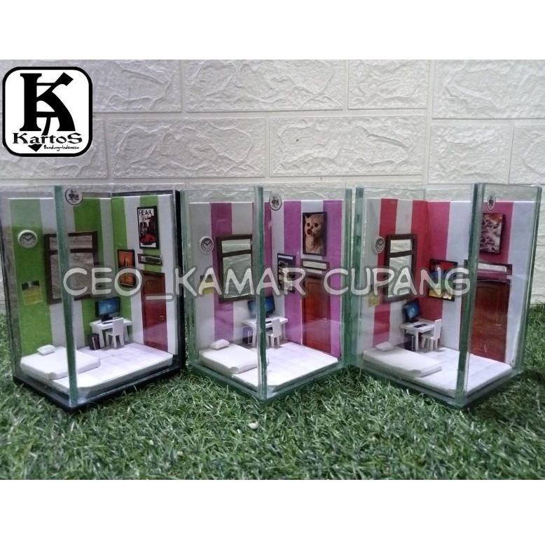 ➨Bayar Di Tempat✽➨ 99MTB Akuarium ikan cupang unik .Soliter ikan cupang unik model kamar kos 84 ➨Ser