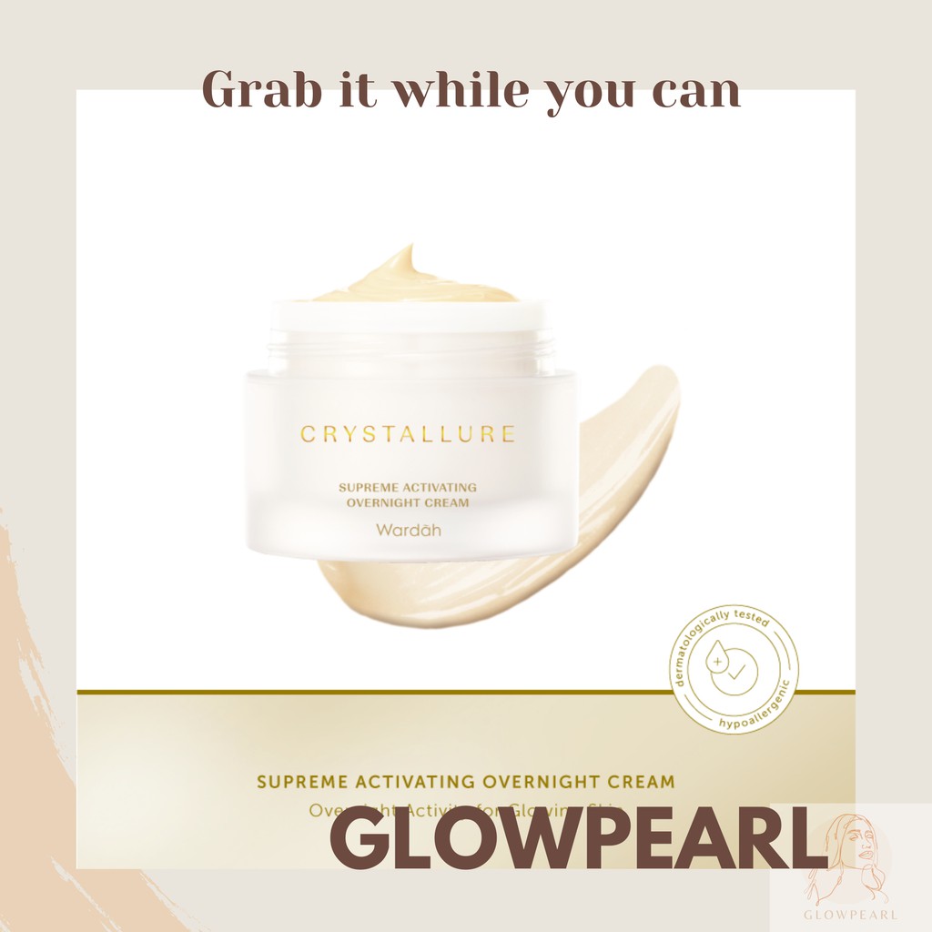 Wardah Crystallure Supreme Activating Overnight Cream (GWP)