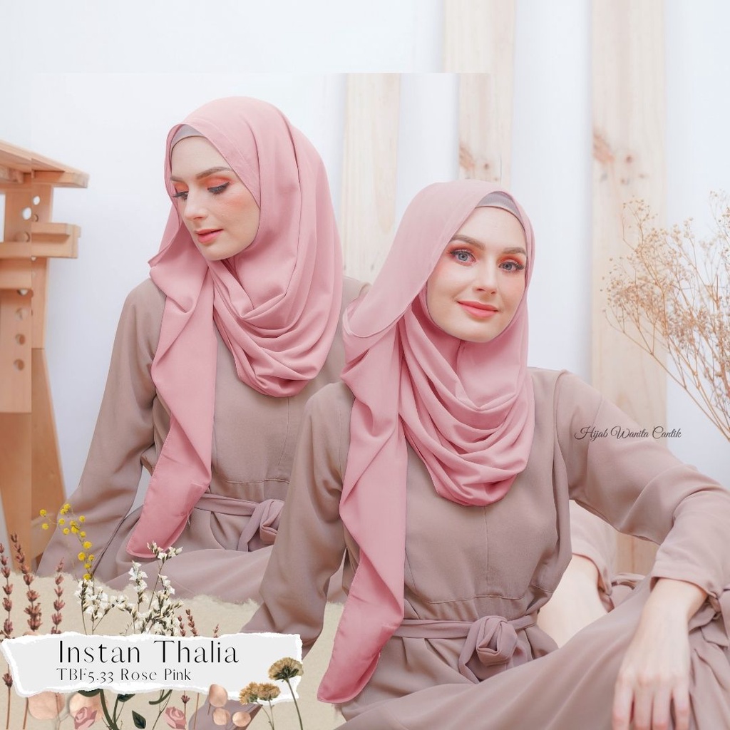 Hijabwanitacantik - Instan Thalia | Hijab Instan | Jilbab Instan-Rose Pink