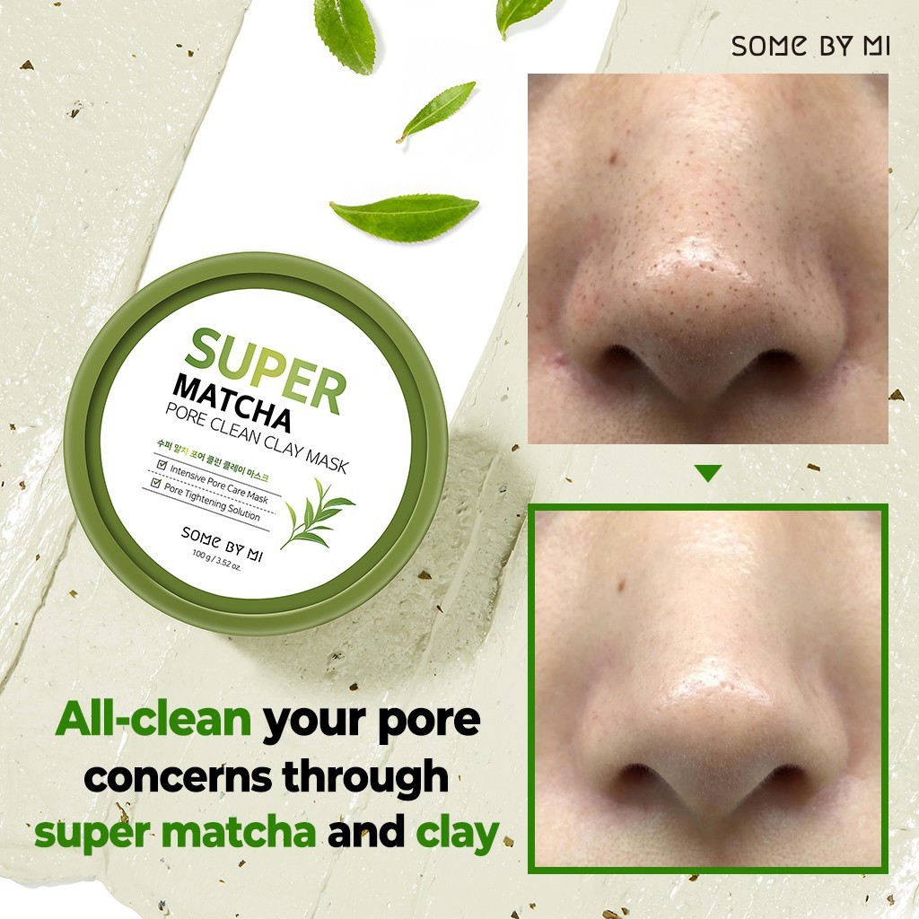 [BPOM] SOMEBYMI SUPER MATCHA PORE CLEAN CLAY MASK 100GR