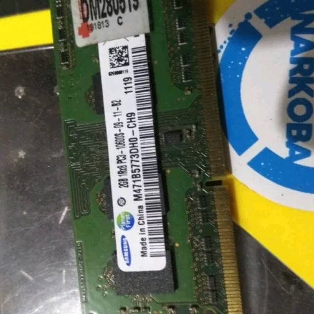 2gb 1rx8 pc3 ddr3 10600s sodimm ram laptop copotan Toshiba c800d

masih normal, sudah dicoba
