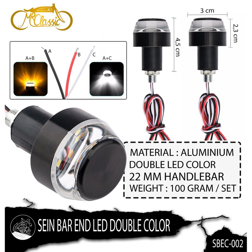 Jual Sein Bar End LED Double Color Diskon