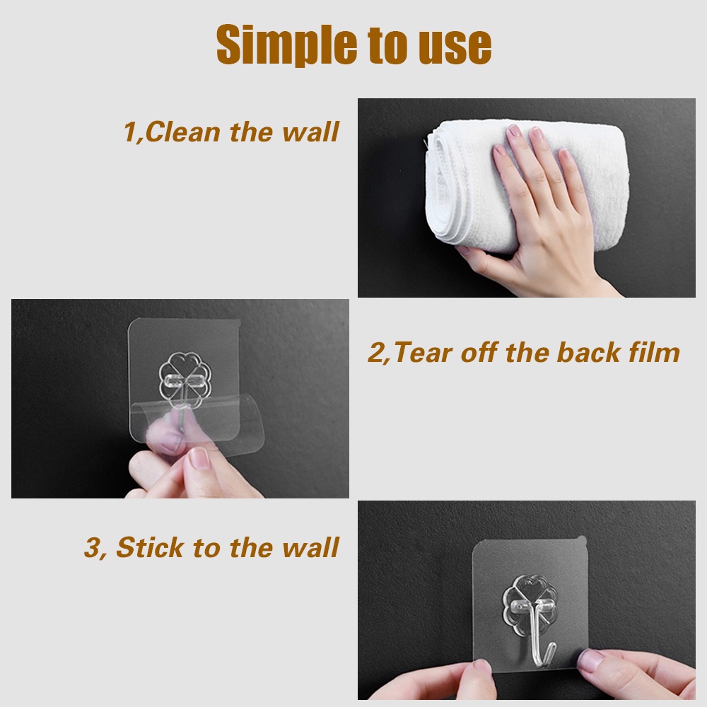 [Harga Grosir]1pc Stiker Transparan Multifungsi Tanpa Paku Dengan Perekat Untuk Perlengkapan Rumah/Hot Sale