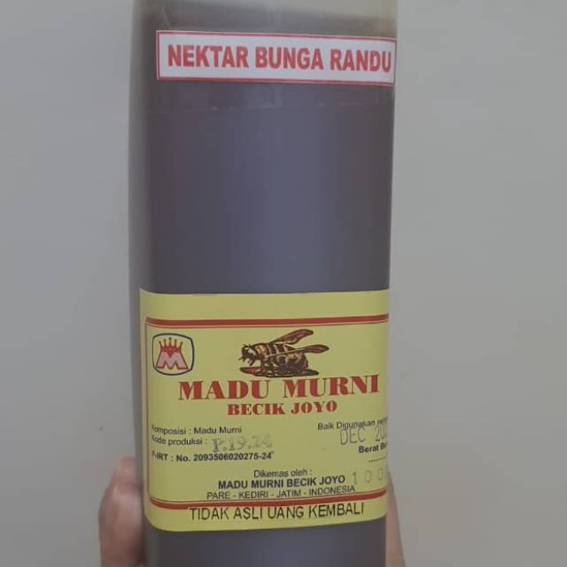 Jual madu murni kesehatan becik joyo 1 Liter (original) asli madu