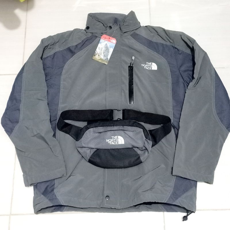 PROMO Jaket Gunung BONUS TAS PINGGANG - Jaket Tahan Air Tahan Angin