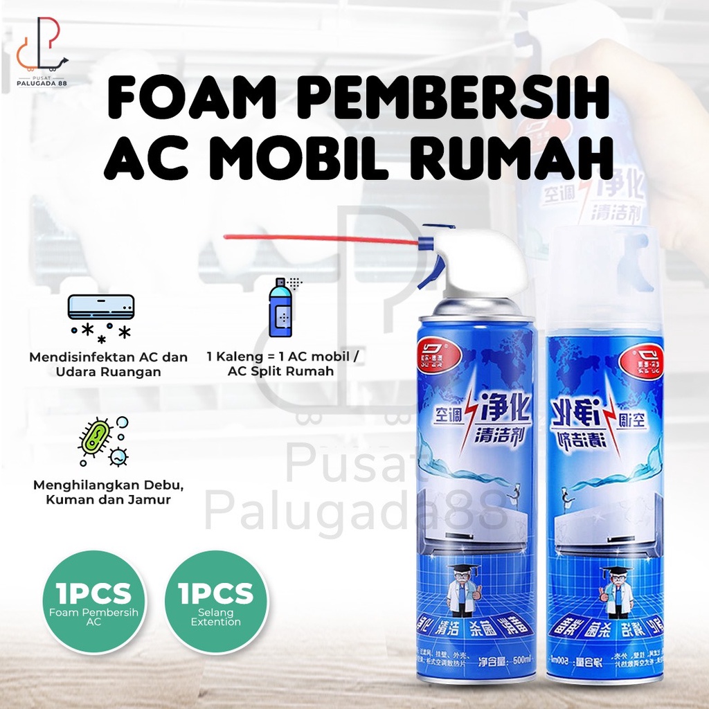 Jual Foam Pembersih AC AIR CONDITIONER Evaporator Cleaner Spray ...