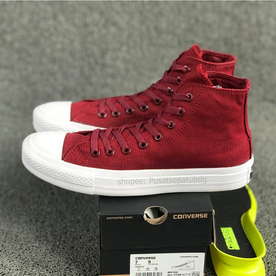 Converse Chuck Taylor All Star High Maroon Lunarlon