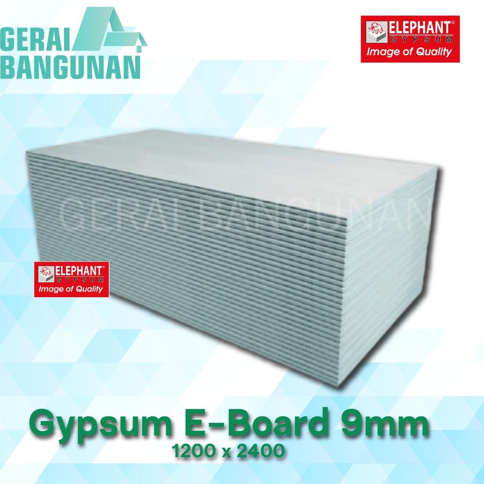 🆓 Papan Gypsum Eboard Elephant 09mm 1200x2400 |Gipsum Elephant Eboard 9 ??