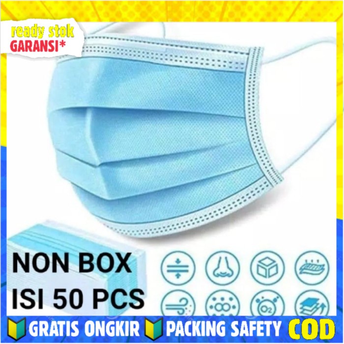 MASKER 3PLY MEDIS isi 50 pcs TANPA BOX