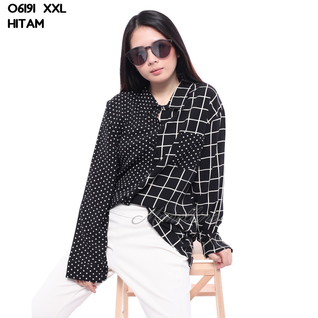 Monellina Fashion Baju  Blouse  Atasan XXXL Jumbo Murah 