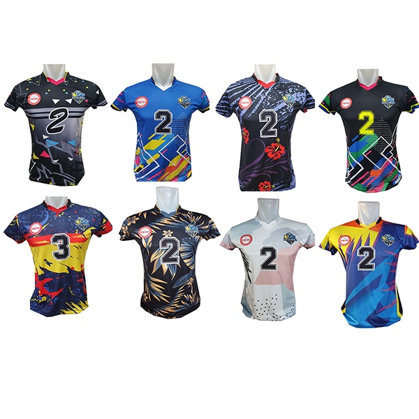 kaos baju atasan olahraga bola voli putri full printing, jersey volley putri terbaru 2022