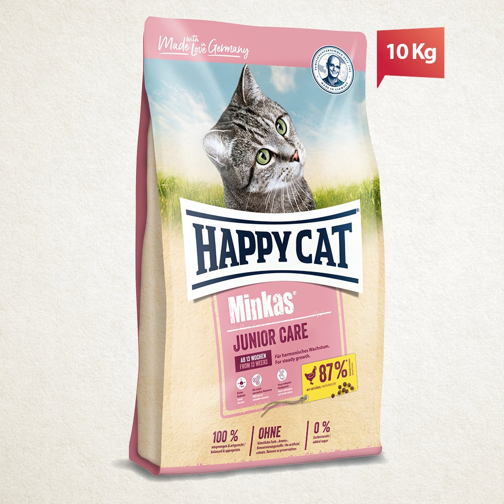 Happy Cat Minkas Junior Care 10 kg Free Pasir Gumpal Wangi 5 Lt