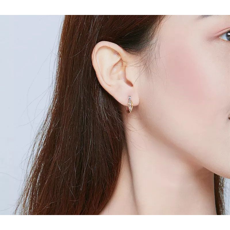 anting silver s925 gold rose