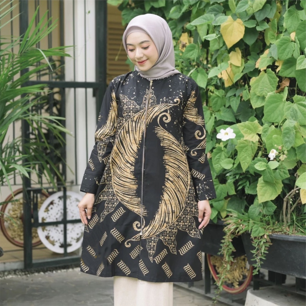 Athallah Batik - Tunik  Batik Wanita Kerja Modern