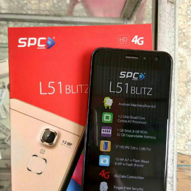 Hp Spc L51 Blitz 4g Lte Fingerprint Ram 1 Gb Rom 8gb Garansi 1 Tahun Shopee Indonesia