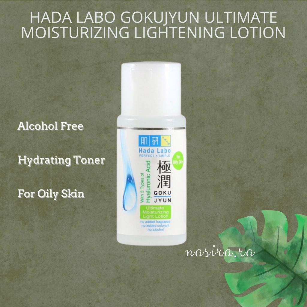 HADA LABO GOKUJYUN ULTIMATE MOISTURIZING LIGHTENING LOTION / HADALABO TONER STRIP HIJAU