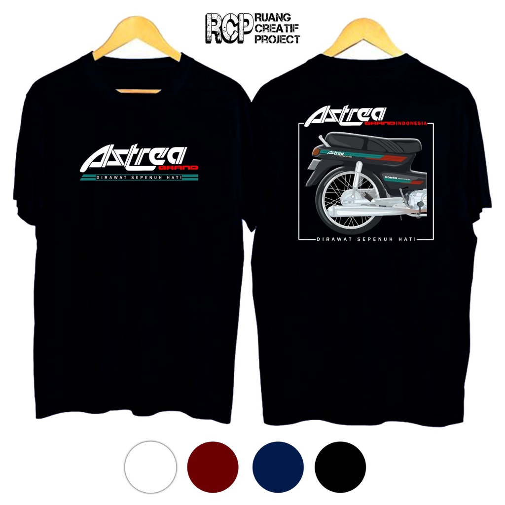 Kaos Sablon / Sablon kaos Motor Astea / kaos cutton combed