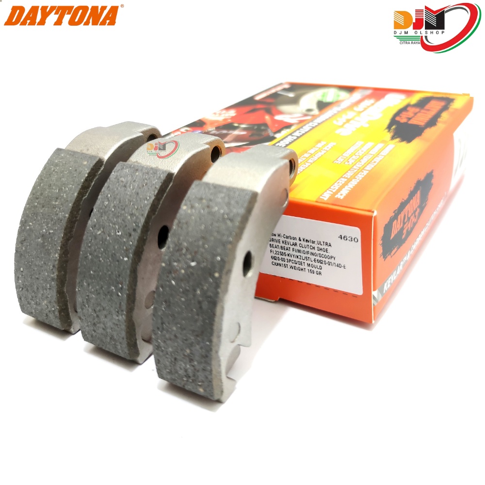 KAMPAS GANDA DAYTONA KEVLAR - CARBON CLUTCH SHOE MIOJ N-MAX AEROX VARIO BEAT DLL