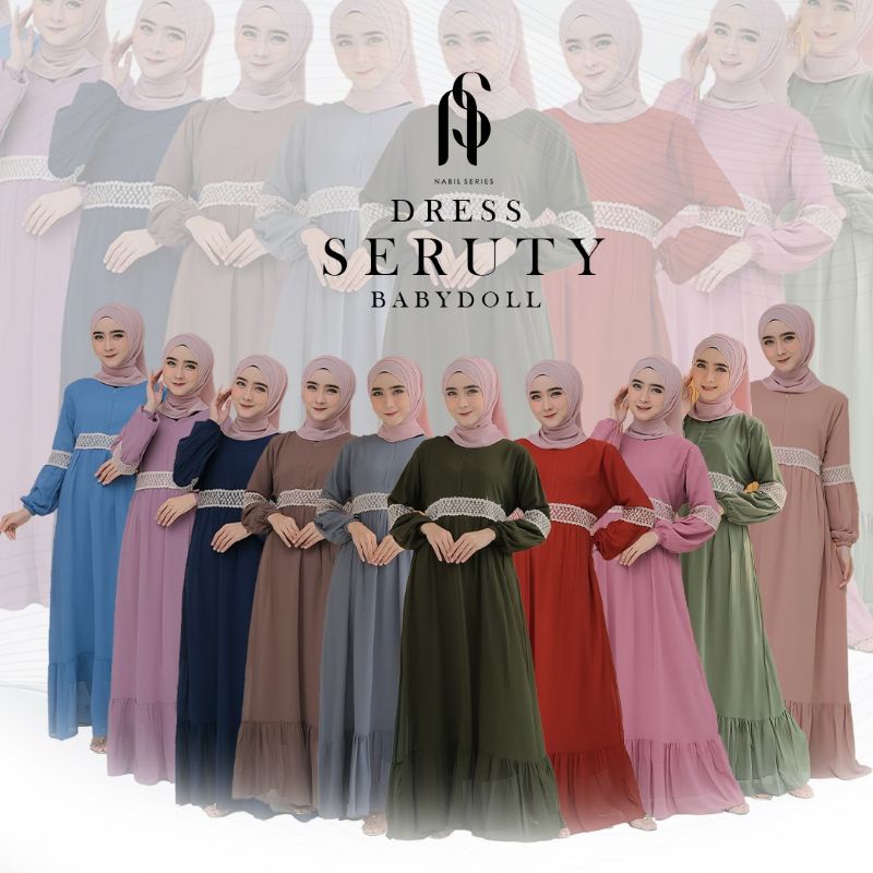 GAMIS PESTA CERUTY DRESS MIX RENDA