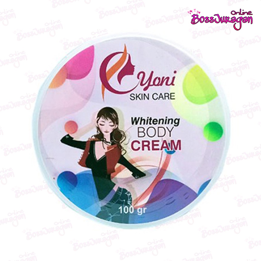 (BOSS) (BPOM) YONI Whitening Body Cream 100gr - Yoni Skin Care Whitening Body Cream/Lotion