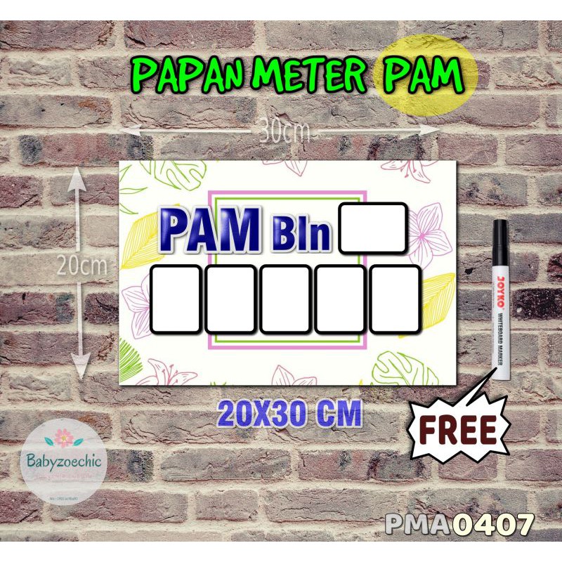 

Zoe Papan Meter Listrik PLN PAM motif Unik - Tropical 07