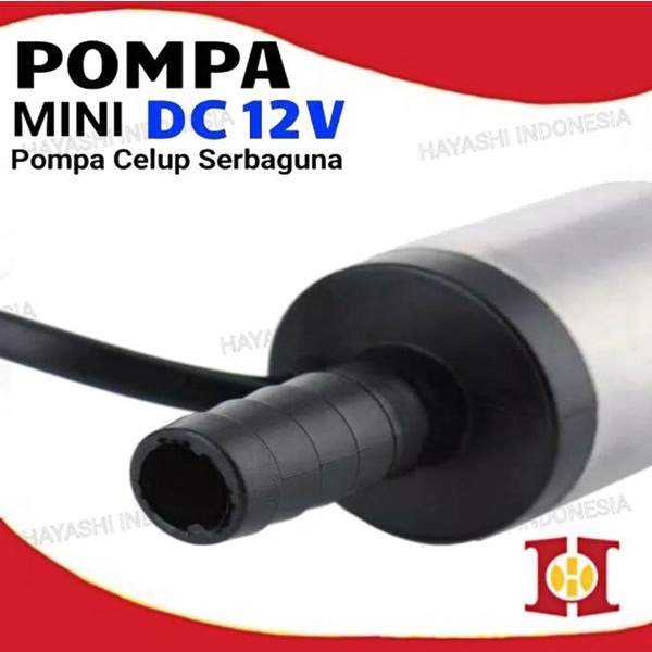 Pompa Air Celup Mini DC 12V Portable Diesel Pump Mini Oli Minyak Air