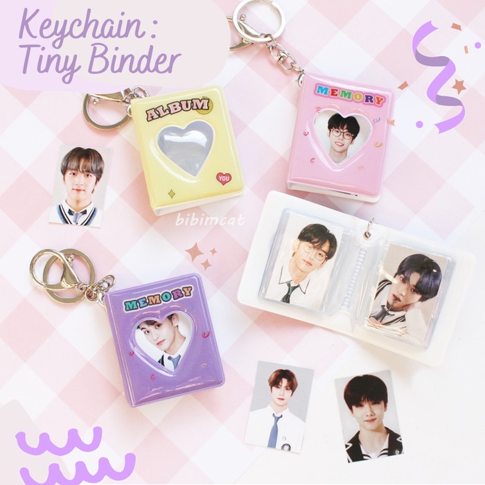 

PROMO Keychain: Tiny Photo Binder [5 x 6 cm] - Pink