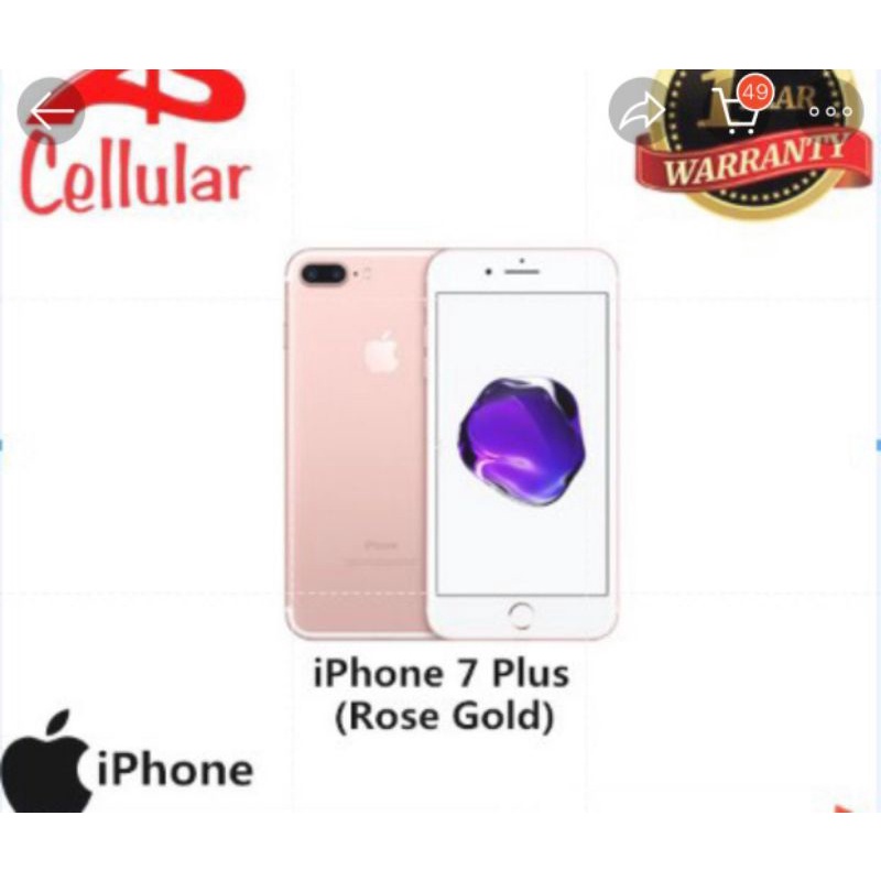 iphone 7+ ex inter 32GB