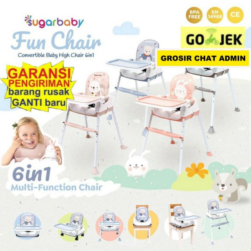 Sugarbaby Fun Chair (Convertible Baby High Chair 6in1)