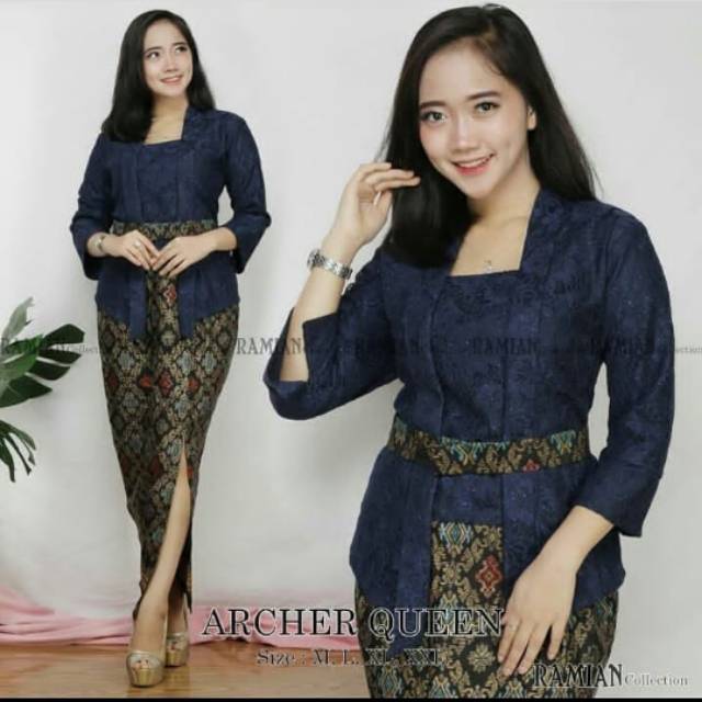 Set kebaya brokat kutubaru ramian 2 /kebaya modren /kebaya wisuda /kebaya perpisahan / / kebaya wisu