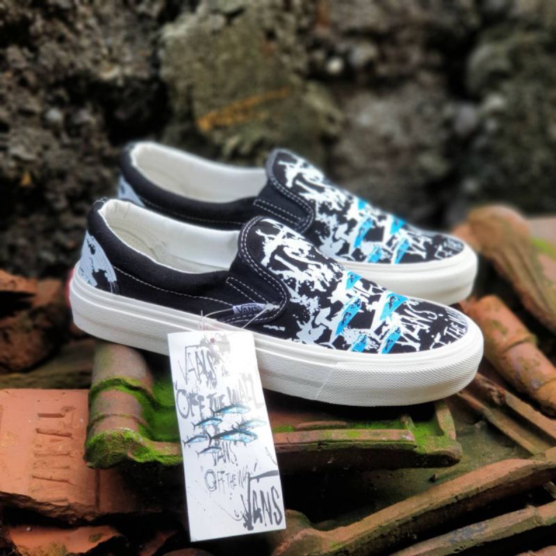 Sepatu Vans Slip On. Grade Ori. Ukuran 36-43 Wanita Pria. Vans Slip On tanpa Tali