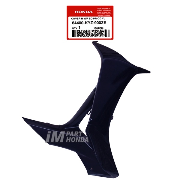 64400-KYZ-900ZE Cover Sayap Kanan Supra X 125 Helm in Ungu POV JKT