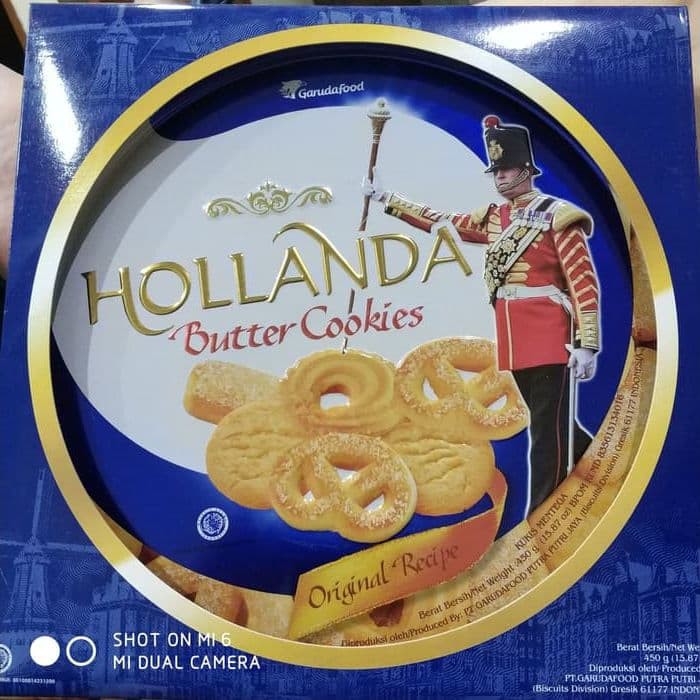 HOLLANDA BUTTER COOKIES 450 G GRAM GR KUE LEBARAN KALENG PARCEL MUDIK
