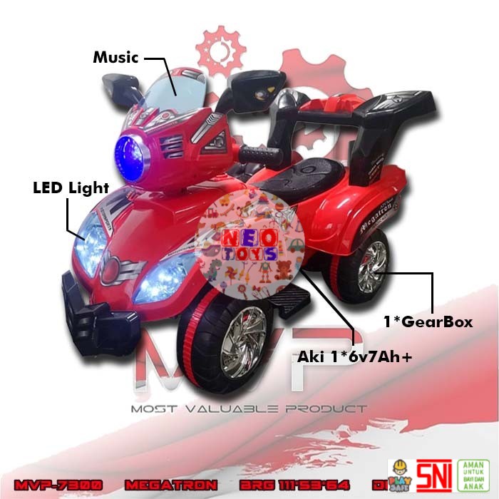 MVP7300 Ranger Mainan Anak Motor Aki MVP - Merah