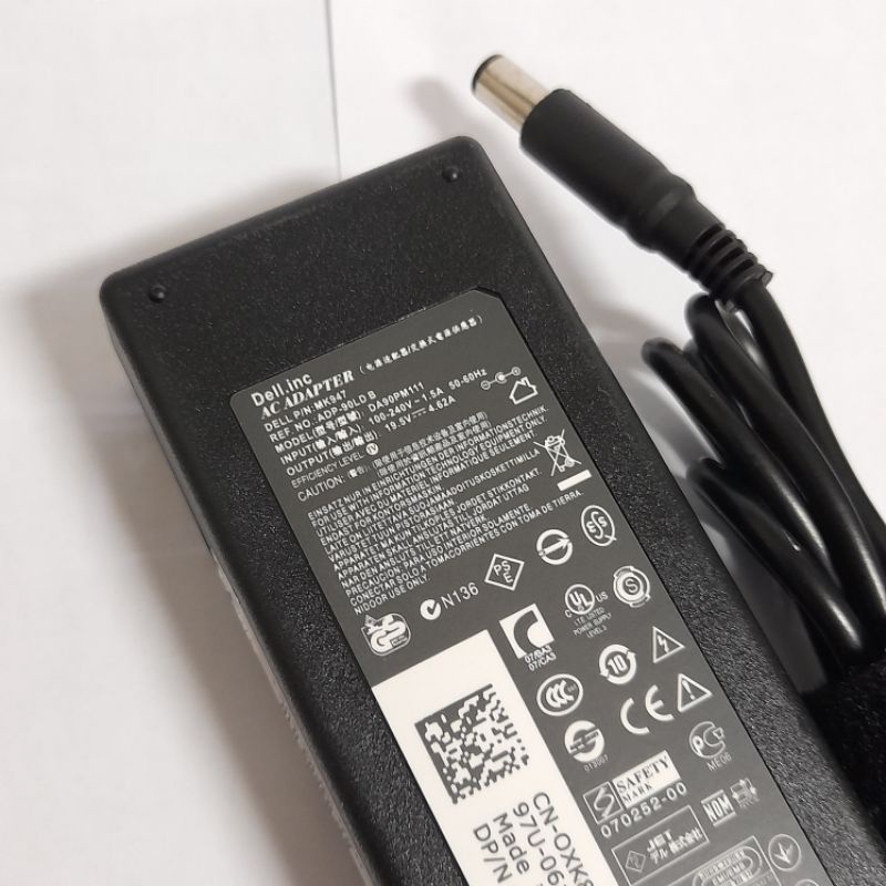 Laptop Adapter Charger 19.5V 4.62A 90W Dell Inspiron N5030 N7010 N5010D 1440 PP25L PP41L PP42L E1501