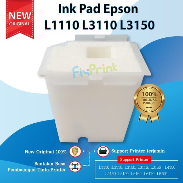 Ink Pad Busa Pembuangan Tinta Inkpad Printer EpsonL1110 L1210 L1250 L1256 L3100 L3101 L3110 L3210 L3116 L3150 L3156 L3250 L3256 L5190 L5290 L5296