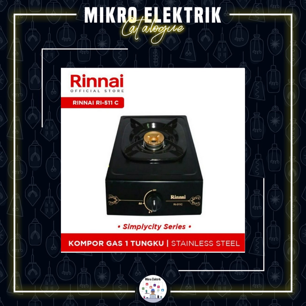 Kompor Gas Rinnai 1 Tungku RI 511 C