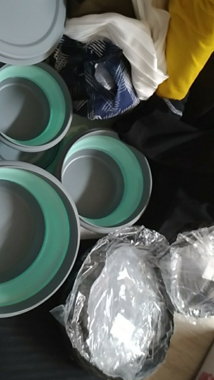 Mic 3 Pcs Silicone Lipat Mangkuk Dengan Anti-melepuh Travel Portabel Silicone Bowl