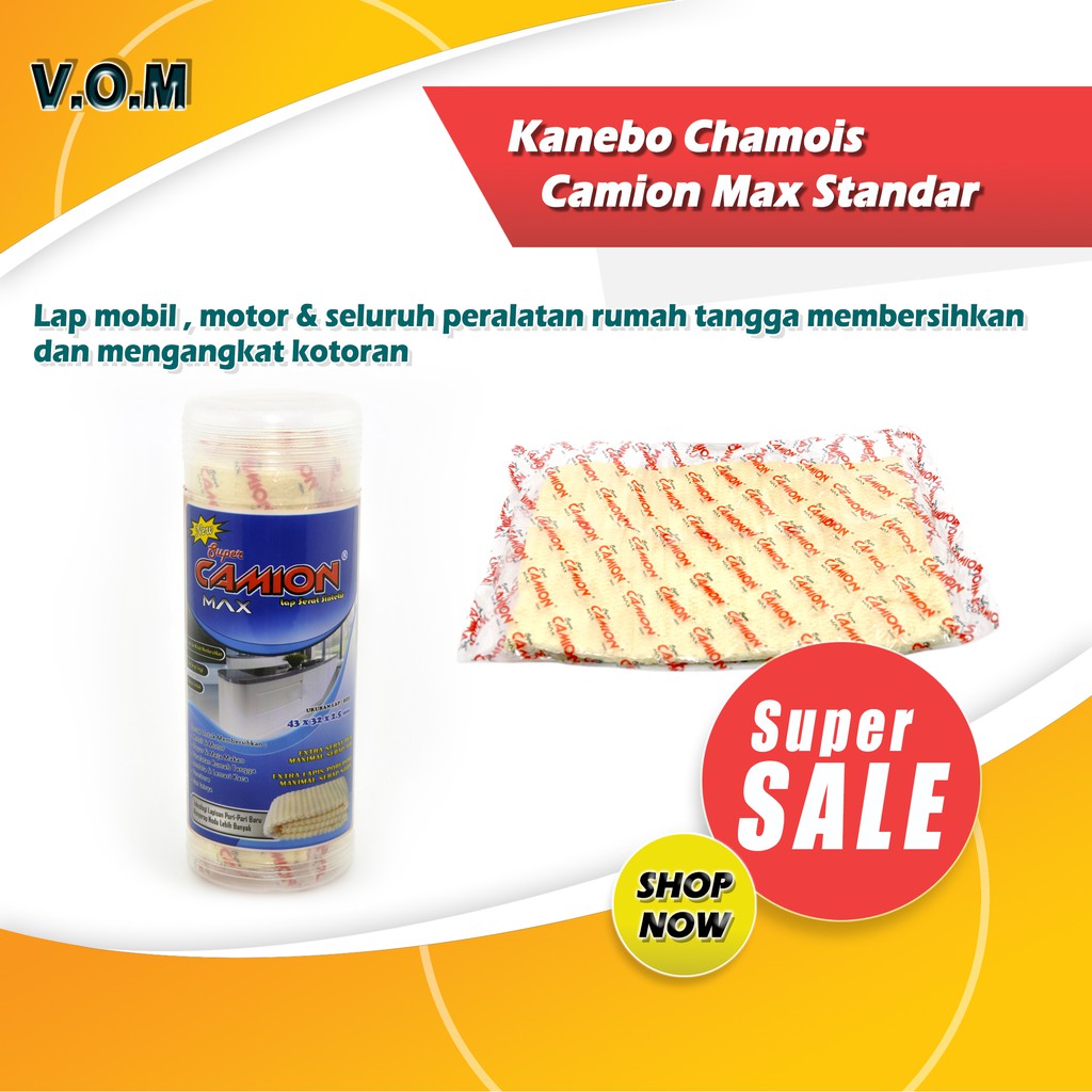 VOM Kanebo Chamois Camion Max Standar / Kain Lap Serat - 0081