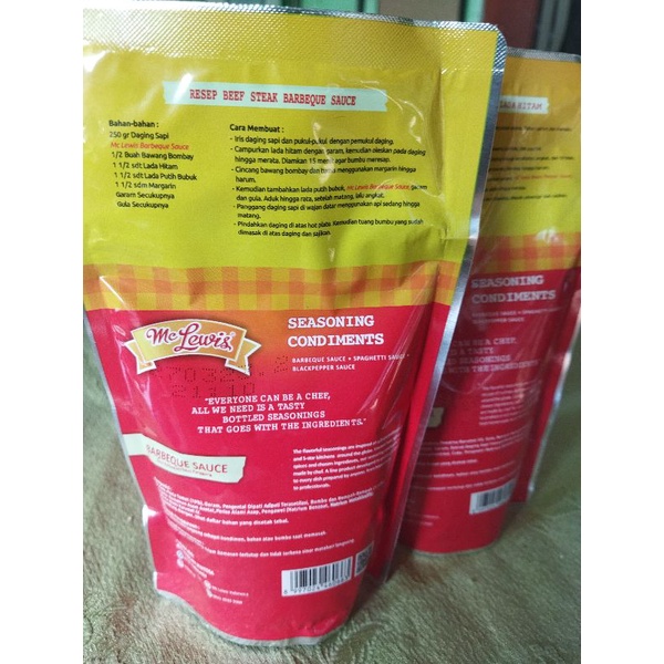 Mc lewis Barbeque saus 310gr / Saus BBQ / saus panggang mc lewis harga promo