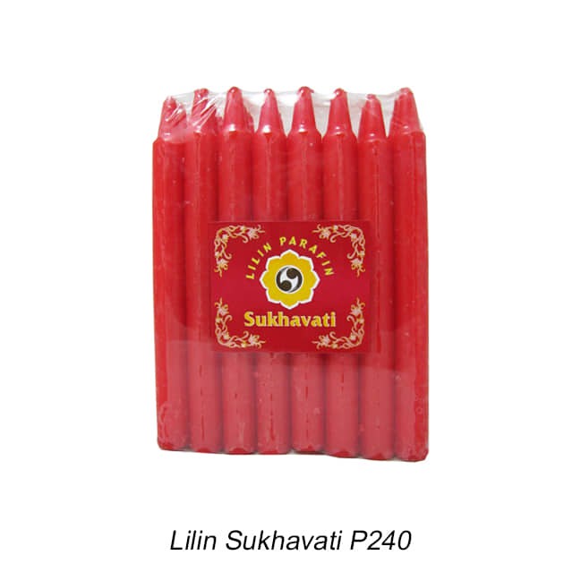 Lilin sembahyang Sukhavati Merah