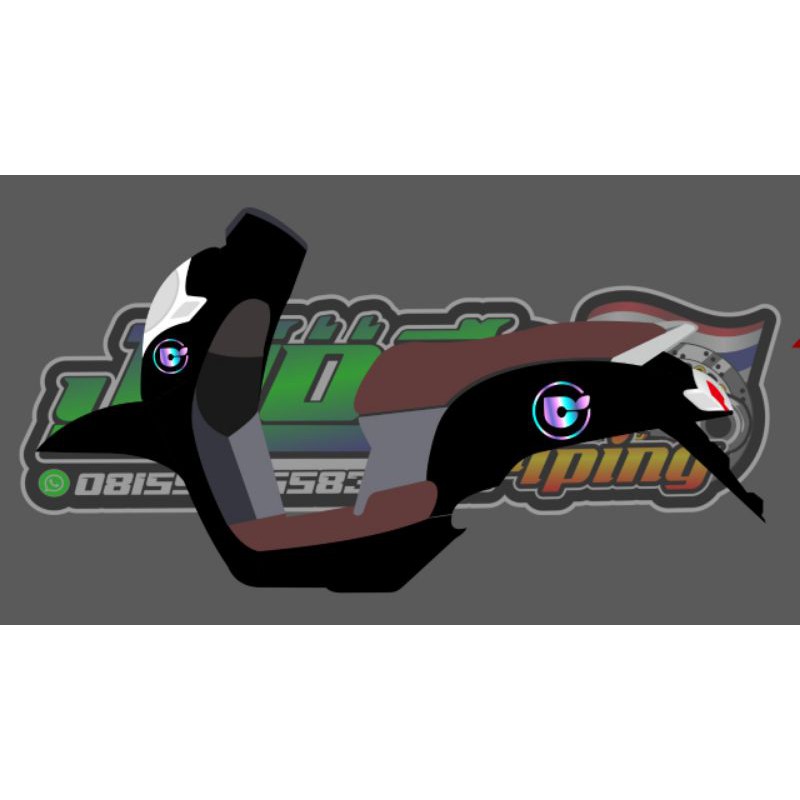 STICKER CUTTING/CUTTING STICKER SCOOPY NEW HOLOGRAM COSMIC