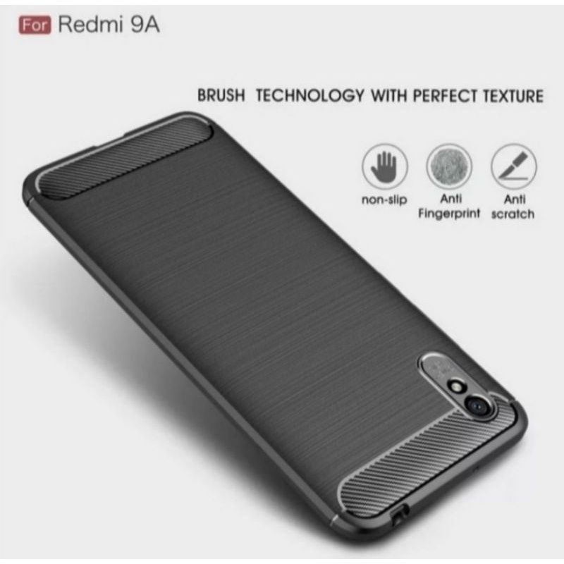 Softcase Slim Fit Carbon Xiaomi Redmi 9A - UA