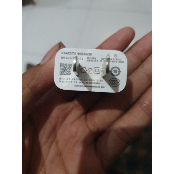 batok charger original copotan hp xiomi distri 1A putih redmi 4X 5A 6A note 5A