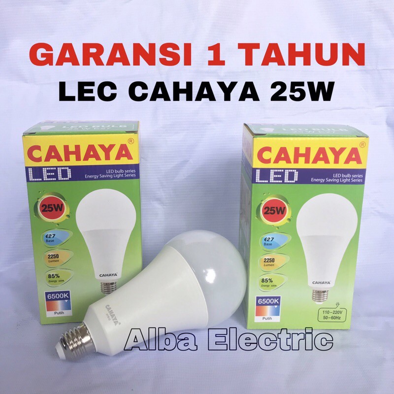 LAMPU LED 25 Watt CAHAYA GARANSI 1 TAHUN LAMPU LED 25W