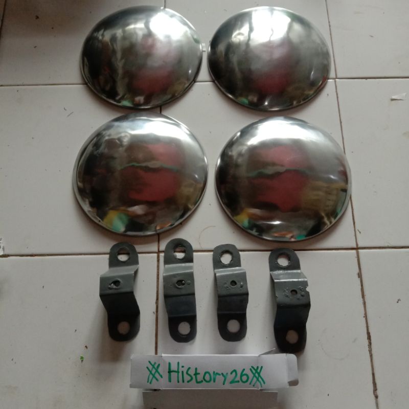4biji dop Moon Velg kaleng lubang Pcd 4 Baut - Velg Kaleng avanza Xenia Wuling Mobilio Brio DLL