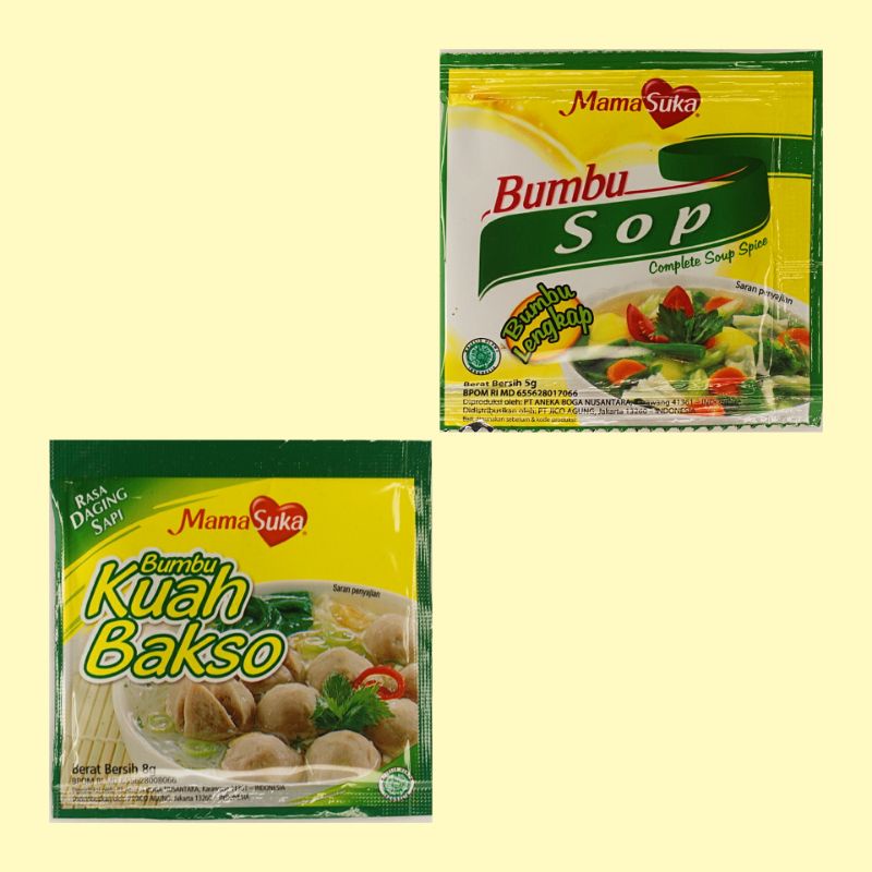 

BUMBU SOP KUAH BAKSO MAMASUKA BUNBU INSTAN PRAKTIS
