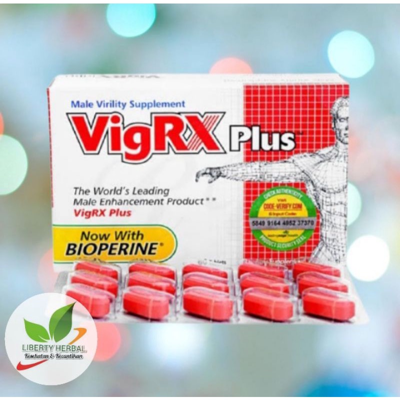 100% ASLI VigRX Plus 100% Asli Original Suplemen Pembesar Herbals Stamina Pria