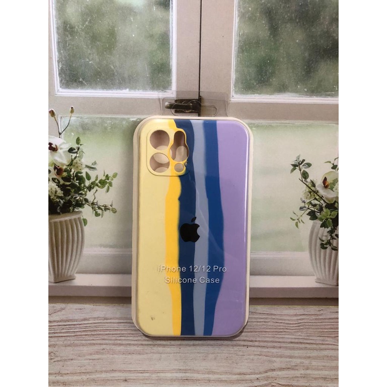 CASE IPHONE 12 PRO SILIKON CASE NEW RAINBOW COVER